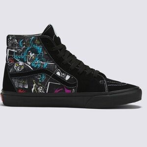 Vans Disney X Sk8-Hi Villains 100 Disney Black Lace zip Sneakers Size 7